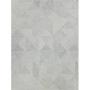 Caprice Hand-Tufted New Zealand Wool Light Blue/Ivory 5'x8' Area Rug