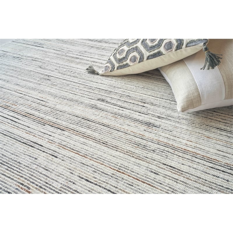Carmen Handloomed Pet Ivory/Gray 2'x3' Area Rug