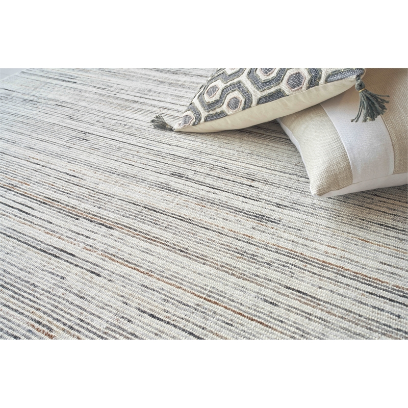 Carmen Handloomed Pet Ivory/Gray 9'x12' Area Rug
