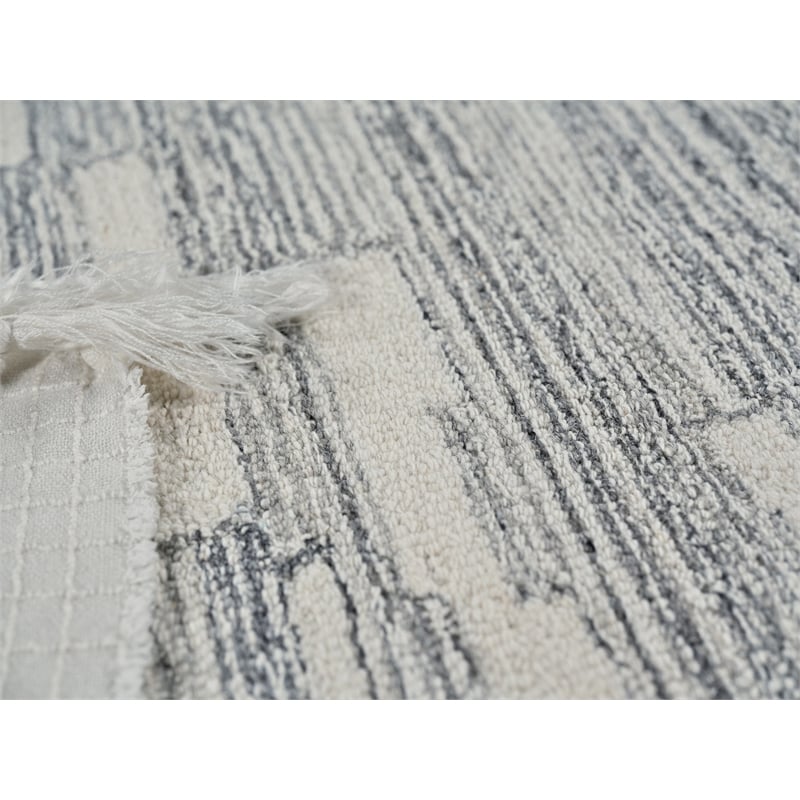 Carmel Hand-Tufted New Zealand Wool Natural Gray/Ivory 14'x18' Area Rug
