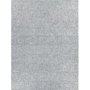 Caprice Hand-Tufted New Zealand Wool Blue/Ivory 5'x8' Area Rug