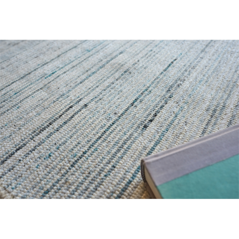 Carmen Handloomed Pet Blue/Ivory 9'x12' Area Rug