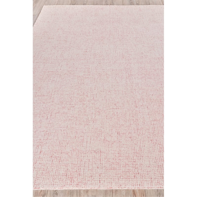 Caprice Hand-Tufted New Zealand Wool Pink/Ivory 6'x9' Area Rug