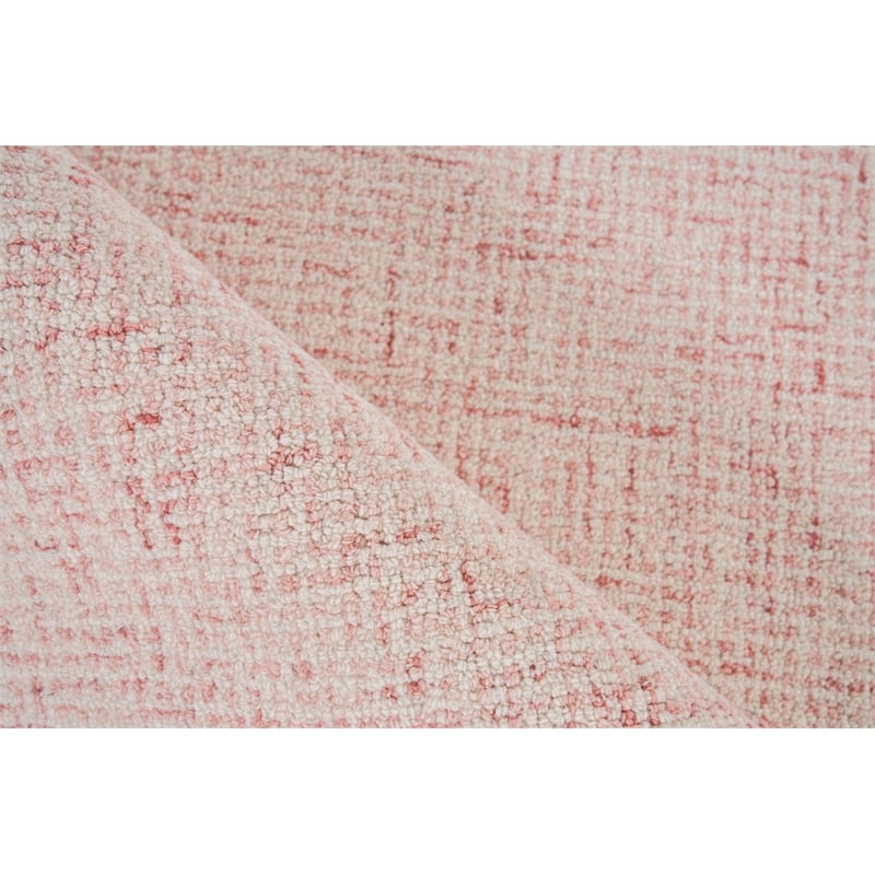 Caprice Hand-Tufted New Zealand Wool Pink/Ivory 6'x9' Area Rug