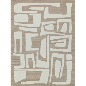 Carmel Hand-Tufted New Zealand Wool Camel/Ivory 12'x15' Area Rug