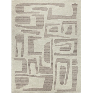 Carmel Hand-Tufted New Zealand Wool Ivory/Beige 6'x9' Area Rug