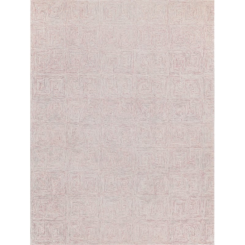 Caprice Hand-Tufted New Zealand Wool Pink/Ivory 5'x8' Area Rug