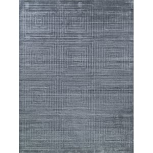 Castelli Handloomed Bamboo Silk/Wool Charcoal 14'x18' Area Rug