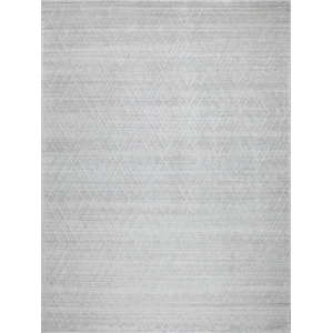 Castelli Handloomed Bamboo Silk/Wool Light Silver 6'x9' Area Rug