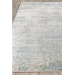Cassina Handloomed Bamboo Silk Ivory/Light Blue 6'x9' Area Rug