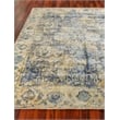 Cassina Handloomed Bamboo Silk Blue/Beige 12'x15' Area Rug