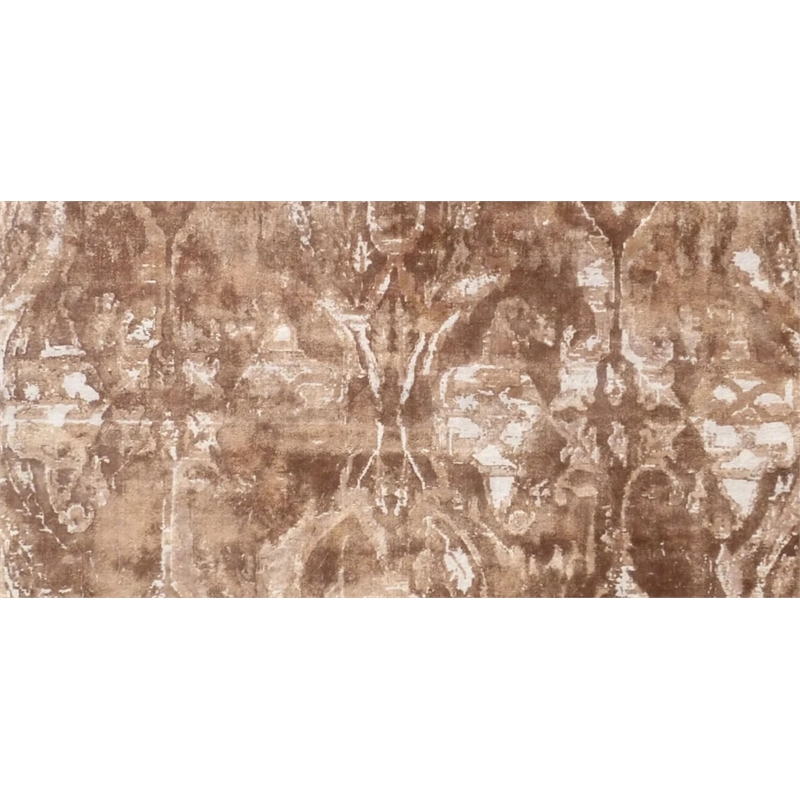 Cassina Handloomed Bamboo Silk Brown 6'x9' Area Rug