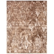 Cassina Handloomed Bamboo Silk Brown 6'x9' Area Rug