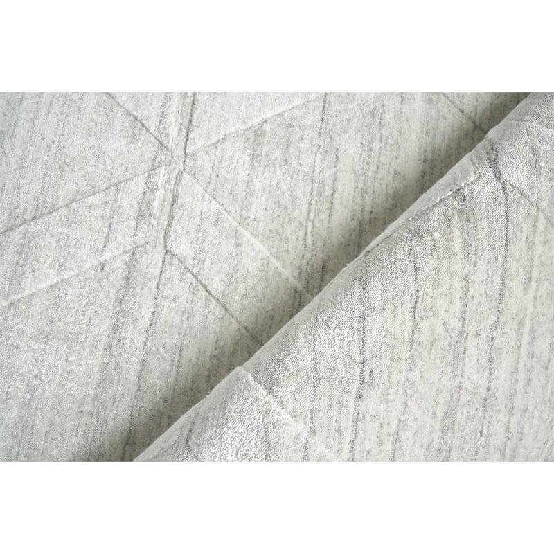 Castelli Handloomed Bamboo Silk/Wool Ivory 10'x14' Area Rug