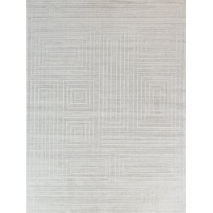 Castelli Handloomed Bamboo Silk/Wool Ivory 14'x18' Area Rug