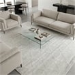 Castelli Handloomed Bamboo Silk/Wool Ivory 9'x12' Area Rug