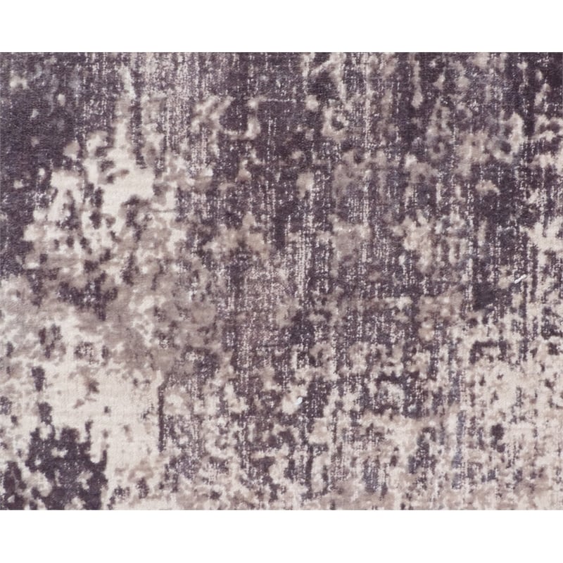 Cassina Handloomed Bamboo Silk Gray/Ivory 8'x10' Area Rug