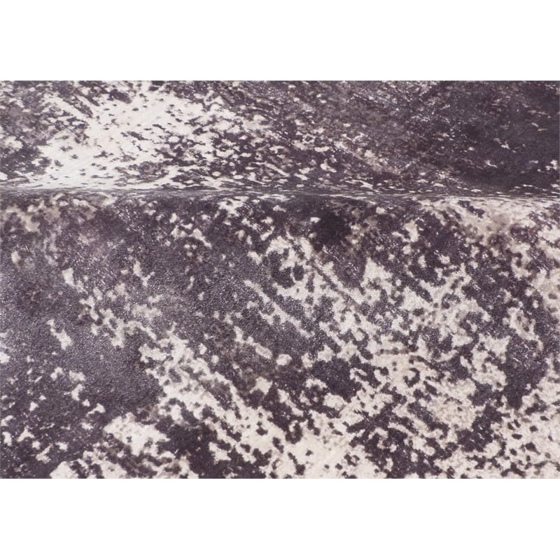 Cassina Handloomed Bamboo Silk Gray/Ivory 8'x10' Area Rug