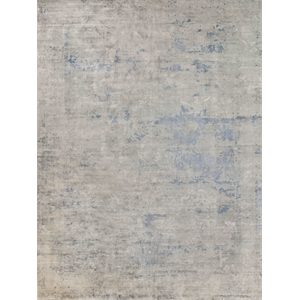 Cassina Handloomed Bamboo Silk Sky Blue 6'x9' Area Rug