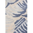 Cassina Handloomed Bamboo Silk Ivory/Blue 8'x10' Area Rug