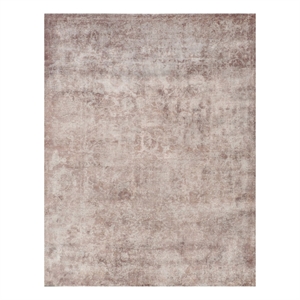 Cassina Handloomed Bamboo Silk Light Silver 8'x10' Area Rug