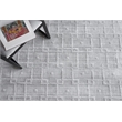 Castelli Handloomed Bamboo Silk/Wool Light Silver 14'x18' Area Rug
