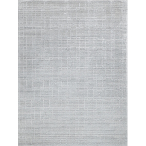 Castelli Handloomed Bamboo Silk/Wool Light Silver 14'x18' Area Rug