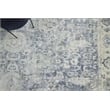 Cassina Handloomed Bamboo Silk Light Silver/Blue 12'x15' Area Rug