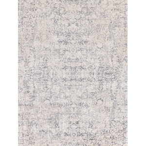 Cassina Handloomed Bamboo Silk Gray/Ivory 12'x15' Area Rug