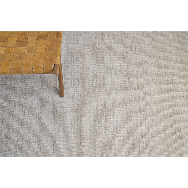 Catalina Handloomed Wool/Bamboo Silk Beige 10'x14' Area Rug