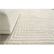 Castelli Handloomed Bamboo Silk/Wool Light Beige 8'x10' Area Rug