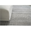 Castelli Handloomed Bamboo Silk/Wool Gray 12'x15' Area Rug