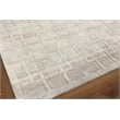 Castelli Handloomed Bamboo Silk/Wool Light Beige 10'x14' Area Rug