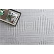 Castelli Handloomed Bamboo Silk/Wool Light Silver 10'x14' Area Rug