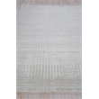 Castelli Handloomed Bamboo Silk/Wool Light Silver 8'x10' Area Rug