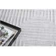 Castelli Handloomed Bamboo Silk/Wool Light Silver 8'x10' Area Rug