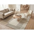 Castine Hand-Tufted New Zealand Wool Beige/Ivory 5'x8' Area Rug