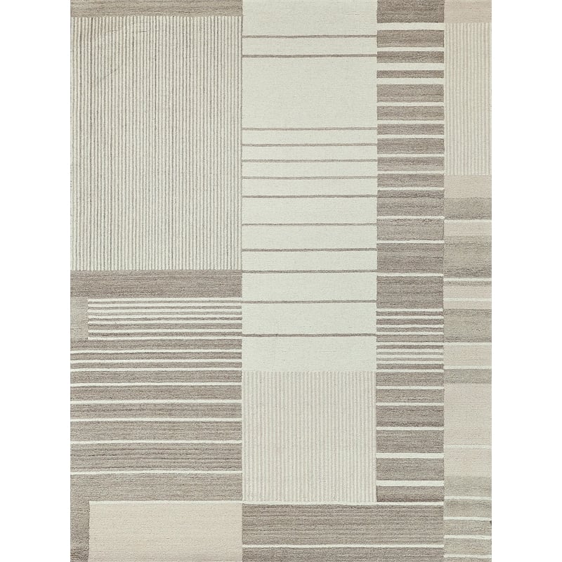 Castine Hand-Tufted New Zealand Wool Beige/Ivory 5'x8' Area Rug