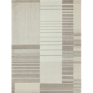 Castine Hand-Tufted New Zealand Wool Beige/Ivory 8'x10' Area Rug