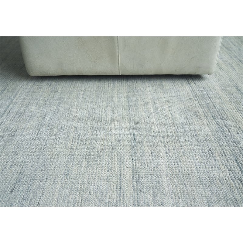Catalina Handloomed Wool/Bamboo Silk Turquiose 12'x12' Square Area Rug