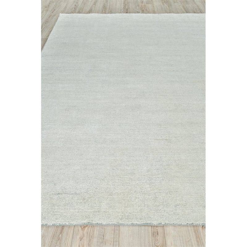 Catalina Handloomed Wool/Bamboo Silk Turquiose 14'x14' Square Area Rug