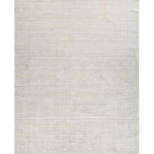 Cavallo Modern Handloomed Nylon/Wool White 6'x9' Area Rug