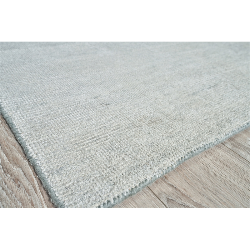Catalina Handloomed Wool/Bamboo Silk Turquiose 2'x3' Area Rug