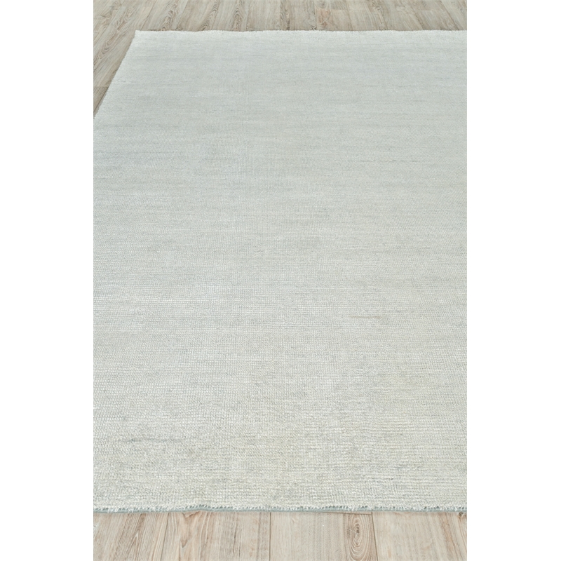 Catalina Handloomed Wool/Bamboo Silk Turquiose 6'x9' Area Rug