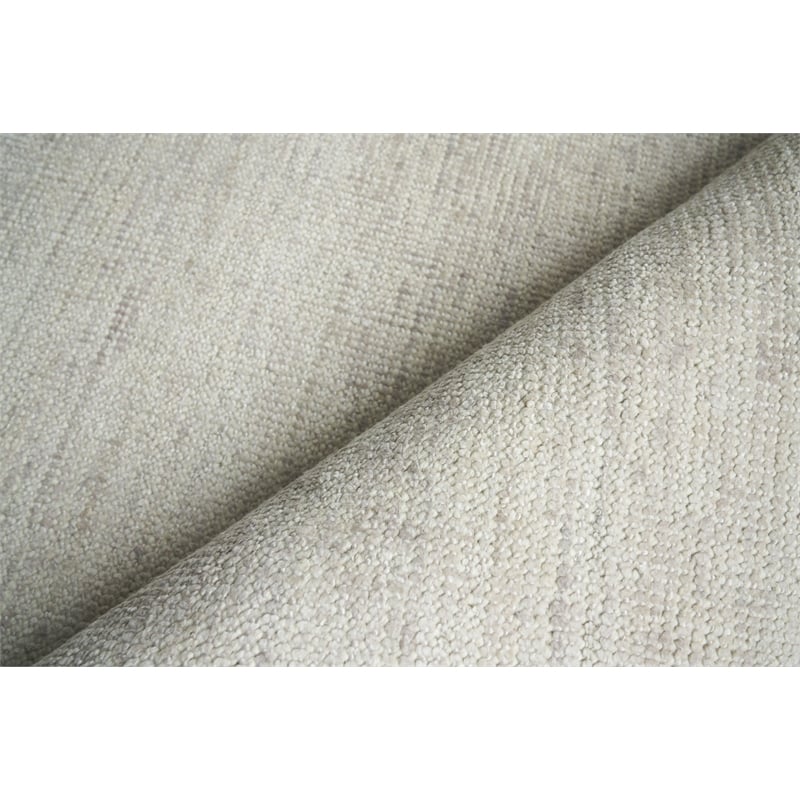 Catalina Handloomed Wool/Bamboo Silk Silver 10'x10' Square Area Rug