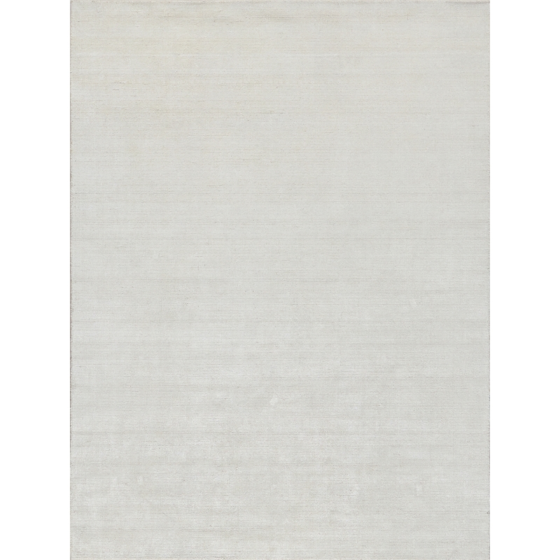 Catalina Handloomed Wool/Bamboo Silk Ivory 10'x10' Square Area Rug