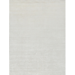 Catalina Handloomed Wool/Bamboo Silk Ivory 10'x10' Square Area Rug