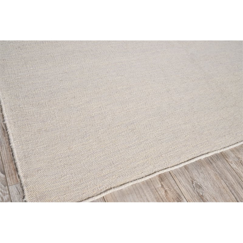 Chelsea Flatweave New Zealand Wool Silver 2'x3' Area Rug