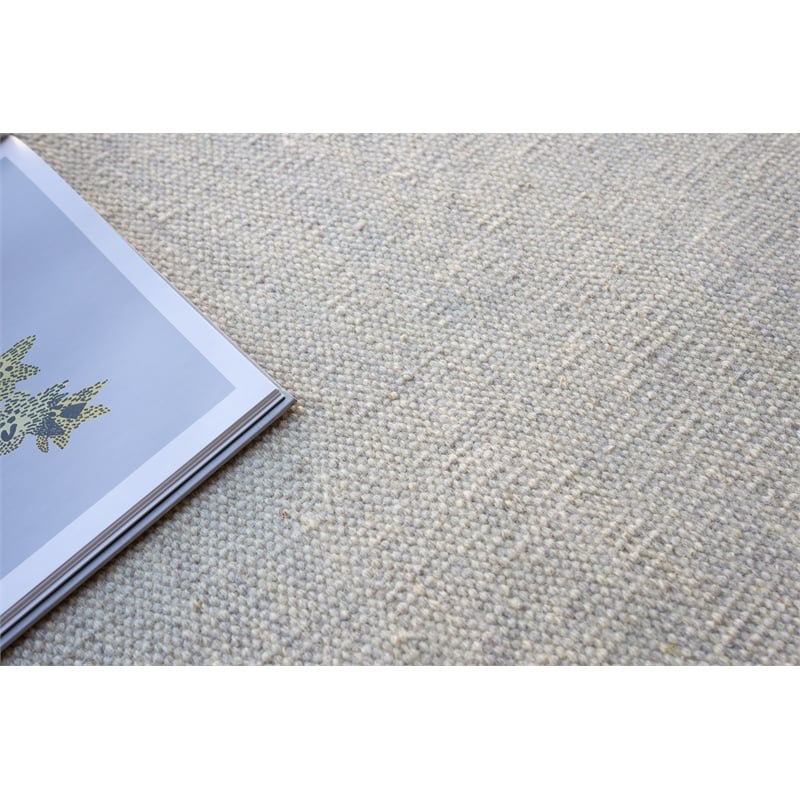 Chelsea Flatweave New Zealand Wool Silver 2'x3' Area Rug