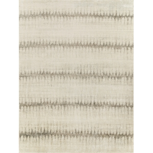 Chroma Handloomed Wool/Bamboo Silk Ivory/Silver 9'x12' Area Rug